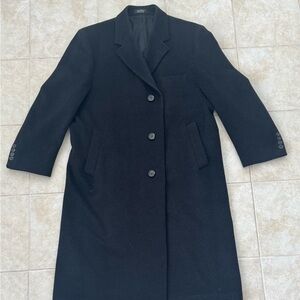 Vintage Ralph Lauren Jacket Men’s Black Trench Coat Size XL